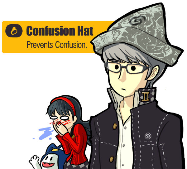 persona 4 is the best, confusion hats