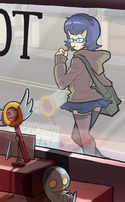 Suddenly Magical Girl lusting after her rod